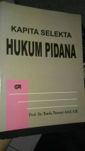 Kapita Selekta Hukum Pidana