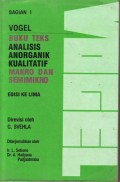 Analisis Anorganik Kualitatif : Bagian I