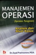 Manajemen Operasi  (Operations management): Analisis dan Studi Kasus
