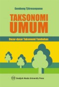 Taksonomi Umum : Dasar - dasar Taksonomi Tumbuhan