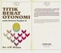 Titik Berat Otonomi pada Daerah Tingkat II