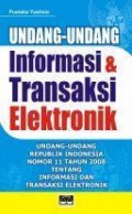 Undang-Undang Informasi & Transaksi Elektronik