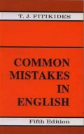 Common mistake in English