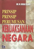 Prinsip-Prinsip Perumusan Kebijaksanaan Negara