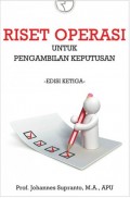 Riset Operasi: Untuk Pengambilan Keputusan