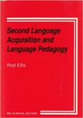 Second language acquisition and language pedagogy