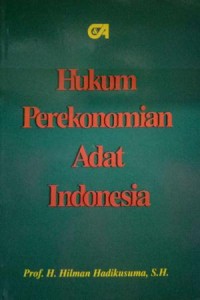 Hukum Perekonomian Adat Indonesia