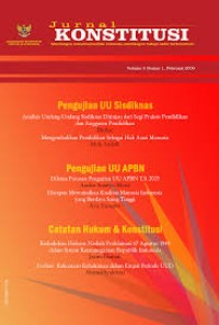 Jurnal Konstitusi