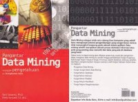 Pengantar data mining : mengali pengetahuan dari bongkahan data